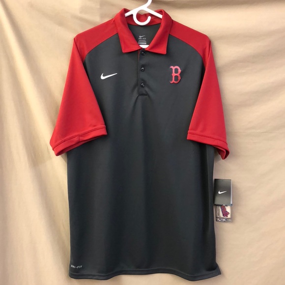 nike red sox polo